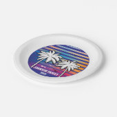 家族再会カスタムクルーズバケーション ペーパープレート (アングル)