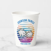 家族再会カスタムクルーズバケーション 紙コップ (裏面)