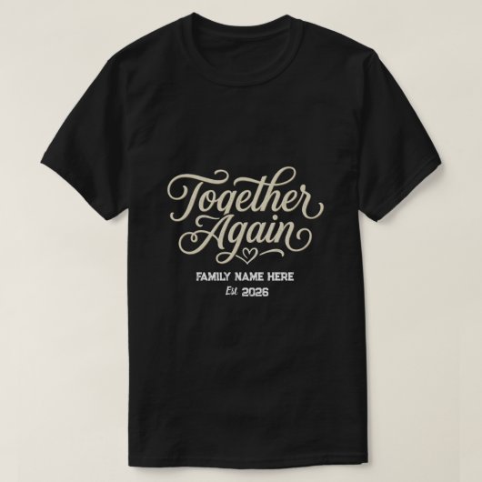 家族再会カスタムデザイン Tシャツ (デザイン正面)