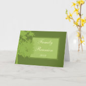 家族再会カード テンプレート (黄色い花)