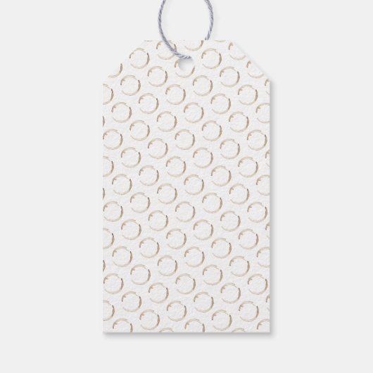 家族再会コーヒーリングイベント日付楽しい ギフトタグ (裏面)