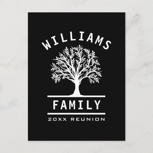 家族再会サマー・バケーション・ロード・トリップ・ツリー ポストカード (正面)