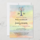 家族再会ツリー招待状 招待状 (正面)