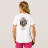 家族再会バカンス旅行 狼の山の夕焼け Tシャツ (裏面フル)