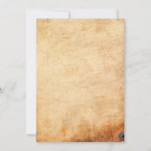 家族再会バーベキュー招待状（指名手配ポスター風） 招待状 (裏面)