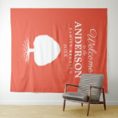 家族再会パーティーの写真用背景へようこそ タペストリー (インサイチュ(横))