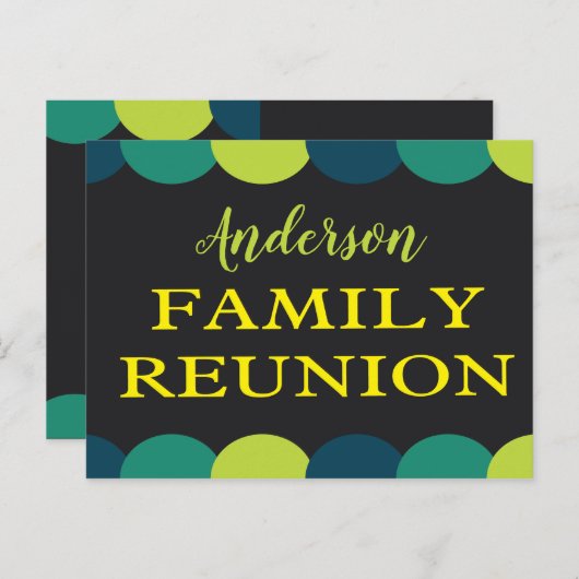 家族再会パーティー　ポットラック・ピクニック・サマー ポストカード