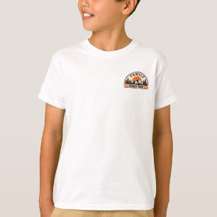 家族再会ロードトリップの夕日 子供 Tシャツ