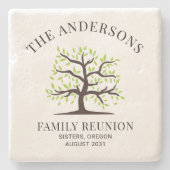 家族再会系の年次イベント ストーンコースター (正面)