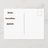 家族再会 エレガント ゴールド アブストラクト インビテーション (裏面)