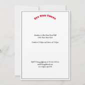 家族再会 オールドホームステッド セーブデート ご案内 セーブザデート (裏面)