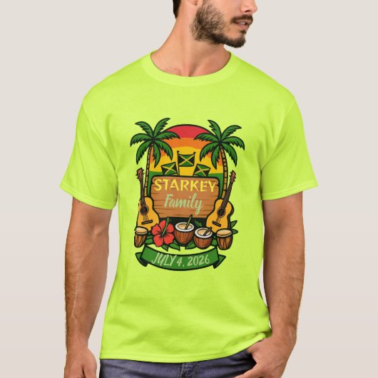 家族再会 ジャマイカン・バイブス Tシャツ (正面)