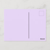 家族再会 保存日付 おしゃれなお知らせ ポストカード (裏面)