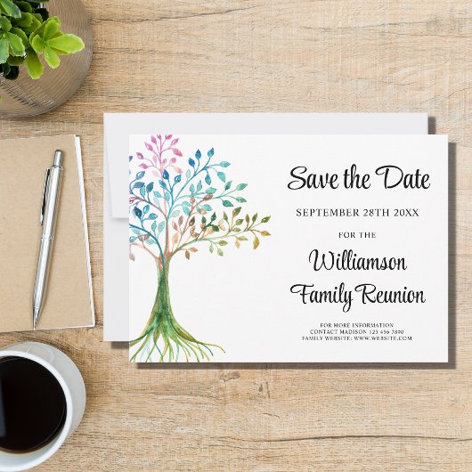 家族再会 家系図 Save The Date 招待状