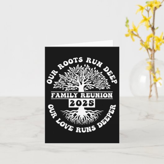 家族再会 2025 私たちの根は深い 私たちの愛はさらに深い カード (黄色い花)