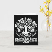 家族再会 2025 私たちの根は深い 私たちの愛はさらに深い カード (黄色い花)