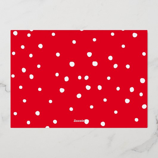 家族写真おもしろいエレガント書道JOY金ゴールド 箔シーズンカード (裏面)