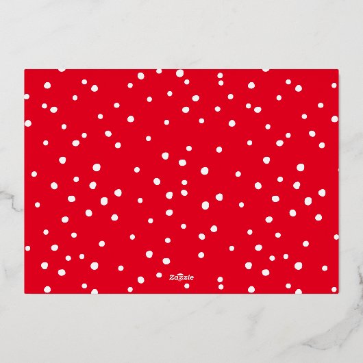 家族写真おもしろい書道楽しいクリスマス 箔シーズンカード (裏面)