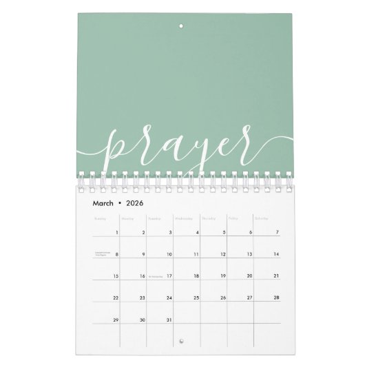 家族写真かわいいモダン脚本 カレンダー (3月 2026)