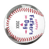 家族写真でお父様の幸せな日 野球ボール (正面左)