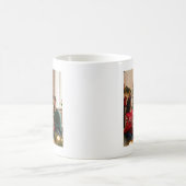 家族写真とモノグラム  コーヒーマグカップ (中央)