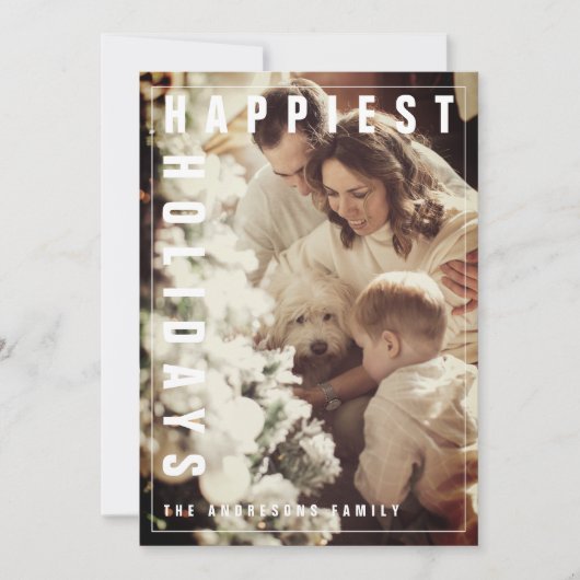 家族写真と最も幸せな休日 (正面)