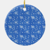 家族写真のクリスマスのオーナメントのかわいいペンギン セラミックオーナメント (裏面)