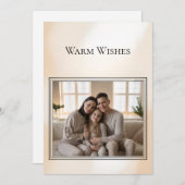 家族写真のクリスマスカード シーズンカード (正面/裏面)