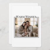 家族写真のクリスマスカード シーズンカード (正面/裏面)