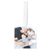 家族写真のクリスマス オーナメント (正面)