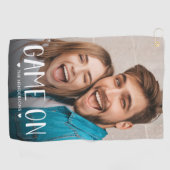 家族写真のゲーム ゴルフタオル (横)