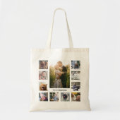 家族写真のコラージュ11のInstagramの写真|の名前 トートバッグ (正面)