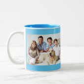 家族写真のデザイン ツートーンマグカップ (左)