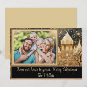 家族写真のホリデーカード シーズンカード (正面/裏面)