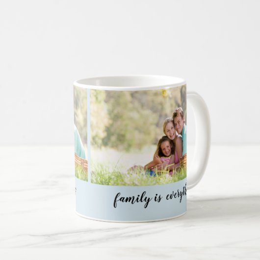 家族写真のマグのデザイン コーヒーマグカップ (正面右)