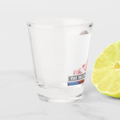 家族写真のモノグラムを作成して下さい ショットグラス (左)