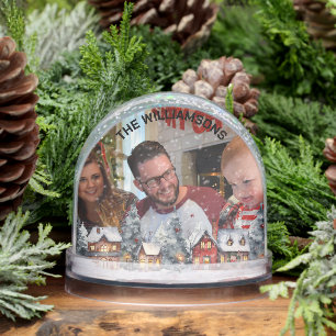 家族写真の冬のシ縁どーン