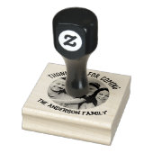 家族写真の感謝祭パーティーの好意 ラバースタンプ (スタンプ)