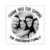 家族写真の感謝祭パーティーの好意 ラバースタンプ (インプリント)