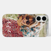 家族写真の手書きラブタイポグラフィ Case-Mate iPhoneケース (裏面 (横))