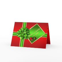 家族写真の挿入物が付いているクリスマスカード