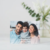 家族写真の新しい自宅住所のお知らせ 案内ポストカード (スタンド正面)