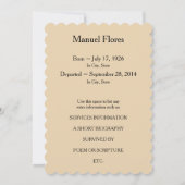 家族写真の記念物の発表 案内状 (裏面)