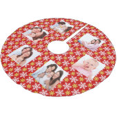 家族写真をカスタマイズ ブラッシュドポリエステルツリースカート (アングル)