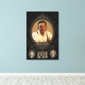 家族写真イーゼル記念碑 キャンバスプリント (インサイチュ (ウッドフロア))