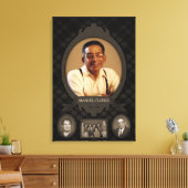 家族写真イーゼル記念碑 キャンバスプリント (インサイチュ (リビング))