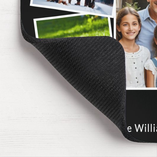 家族写真ギャラリー5枚の写真コラモダンージ マウスパッド (コーナー)