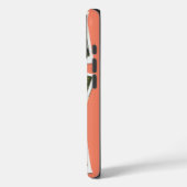 家族写真コラージュのインスタントカメラフレームサンゴ Case-Mate iPhoneケース (裏面 / 左)
