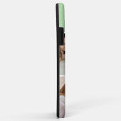 家族写真コラージュライトグリーン4枚用 Case-Mate iPhoneケース (裏面/右)