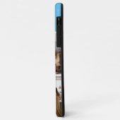 家族写真コラージュ ブルー4枚用iPhoneケース Case-Mate製 Case-Mate iPhoneケース (裏面/左)